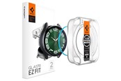 Telefon - szklo ochronne - Spigen Glass tR EZ Fit 2 Pack - Samsung Galaxy Watch6 Classic 47mm - AGL07066