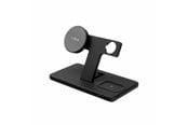 Telefon - Adapter i Ladowarka - FIXED 3in1 30W Wireless Mag Charging station Black - FIXMPOS-BK