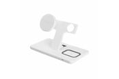 Telefon - Adapter i Ladowarka - FIXED 3in1 30W Wireless Mag Charging station White - FIXMPOS-WH