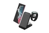 Telefon - Adapter i Ladowarka - FIXED 3in1 Wireless Charging station for Samsung Black - FIXPOS-SA-BK