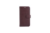 Telefon - Pokrowiec i etui - Radicover Anti Radiation Mobile Case PU Leather iPhone 13 Flipcover Brown - RAD262