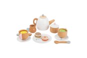 Zabawa w udawanie - Small Foot - Wooden Tea Set with Play Food 17 pcs - 11214