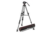 Statyw - Manfrotto Video Tripod Kit 504X + 645 Fast Twin Aluminium - MVK504XTWINFA