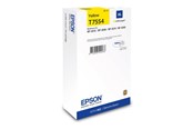 Tusz, toner i material eksploatacyjny - Epson T7554 - XL size - yellow - original - ink cartridge - C13T75544N