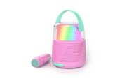 Głośniki przenośne i na imprezy - MOB Speaker Karaoke Kit Mic Rosa - KS-80-PK1