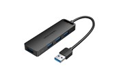 USB hub - Vention USB 3.0 Hub with 4 Ports and Power Adapter 0.5 m Black USB hub - 4 - USB 3.0 - Czarny - CHLBD