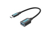 USB hub - Vention USB-C 3.1 Male to USB Female Cable 0.15m Black USB hub - 1 - USB 3.1 - Czarny - CCVBB
