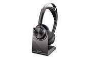 Słuchawki, zestaw słuchawkowy - Poly Voyager Focus 2 USB-C Headset with charge stand - 77Y89AA