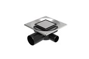 Produkty odwadniające - Unidrain Set 1 Square Custom 10x10 Ø75 mm horizontal - 8021.0075