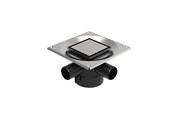 Produkty odwadniające - Unidrain Set 2 Square Custom 10x10 Ø110 mm vertical - 8022.0110