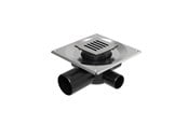 Produkty odwadniajace - Unidrain Set 3 Square ClassicLine Column 10x10 Ø75 mm horizontal *DEMO* - 8023.0075