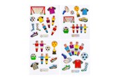 Kreatywne gry - LG-Imports Stickers Football Glittering (Assorted) - 9744