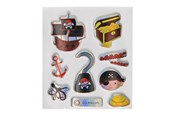 Kreatywne gry - LG-Imports Stickers Pirates Glittering (Assorted) - 9729