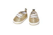 Lalki i akcesoria - Heless Doll sneakers Glitter Gold 38-45 cm - 146