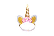 Lalki i akcesoria - Heless Doll Hairband Unicorn 28-35 cm - 1311