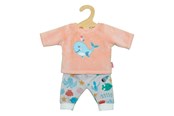 Lalka, mis i akcesoria - Heless Dolls Fluffy Pajama Pink Whale 28-35 cm - 1285
