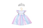 Lalki i akcesoria - Heless Doll dress Fairy and Unicorn with Crown 28-35 cm - 1130