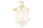 Lalka, mis i akcesoria - Heless Doll underpants and shirt White 28-35 cm - 1221