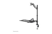 Uchwyt na monitor - Neomounts DS90-325BL1 mounting kit - sit-stand workstation - for LCD display / keyboard / mouse - black - DS90-325BL1