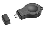 Bateria - Deltaco AWC-102 - Mini wireless charger for apple watch USB-C black - AWC-102