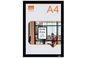 Konferencja i prezentacja - Nobo  Self-adhesive Magnetic Poster Frame A4 Black - 1915697