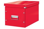 Archiwizacja i przechowywanie - Leitz Pudło do przechowywania  Click & Store WOW Cube, rozmiar L Czerwony - 61080026