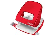Akcesoria do biura - Leitz Dziurkacz duży metalowy  WOW NeXXt Czerwony - 50081026