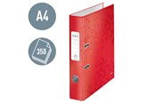 Archiwizacja i przechowywanie - Leitz Segregator biurowy A4  180° WOW laminowany Czerwony - 10060026