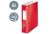 Archiwizacja i przechowywanie - Leitz Segregator biurowy A4  180° WOW laminowany Czerwony - 10050026