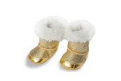 Lalki i akcesoria - Heless Doll shoes Gold 38-45 cm - 840