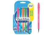Przybory do pisania i rysowania - Paper Mate Flexgrip Ultra Brights Retractable Ballpen M Black 5-Blister - 2171853