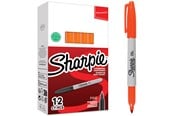 Przybory do pisania i rysowania - Sharpie Permanent Marker Fine Orange 12-Tuck - 2025036