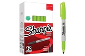 Przybory do pisania i rysowania - Sharpie Permanent Marker Fine Lime 12-Tuck - 2025037