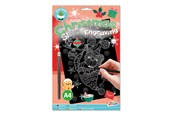 Kreatywne gry - Creative Craft Group XMAS Scratch Art A4 - 800003-silver