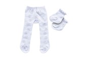 Lalki i akcesoria - Heless Doll Tights with Socks - Snowflakes 35-45 cm - 478