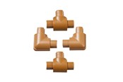 Zarzadzanie kablami - D-LINE Adapter Kit 16x8mm 4 Pieces Oak Colored - ETFBAP1608O