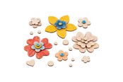Artykuły Artystyczne & Rzemieślnicze - Goki Wooden Craft Flowers 75 pcs. - 58373