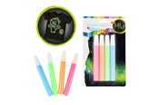 Materialy hobbystyczne - Toi-Toys Squeeze Textile Markers Glow in the Dark 4 pcs. - 47113A