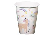 Zabawki - Folat BV Paper Cups Unicorns & Rainbows 250ml 6 pcs. - 68343