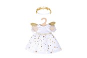 Lalki i akcesoria - Heless Doll dress Angel with Stars 35-45 cm - 2152