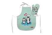 Zabawa w udawanie - Heless Set of children's apron and oven glove Penguin - 223
