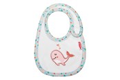 Lalki i akcesoria - Heless Doll Bib Pink Whale - 285
