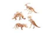 Klocki konstrukcyjne - Johntoy Wooden Dinosaur 3D Construction Kit (Assorted) - 26096