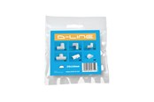 Zarzadzanie kablami - D-LINE Adapter Kit 20x10mm White - CLOAP2010W
