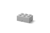 Pokój dzieciecy - LEGO Storage brick 6 - MEDIUM STONE GREY - 40000805
