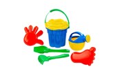 Zabawki na zewnatrz - Cavallino Toys Cavallino Classic Bucket Set Blue 7 pieces. - 9460WD01