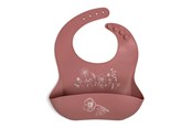 Akcesoria dla niemowlat - Filibabba Silicone bib with print - Fall Flowers - FI-02246