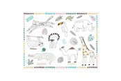 Zabawa w udawanie - Folat BV Colorable Placemats Wild Animals 6 pcs. - 68339