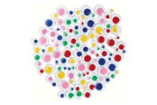 Materialy hobbystyczne - Colorations - Self-adhesive Colored Sticky Eyes 100 pcs. - CH100CA