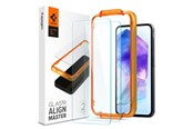 Telefon - szklo ochronne - Spigen Glass tR AlignMaster 2 Pack - Samsung Galaxy A55 - AGL07775
